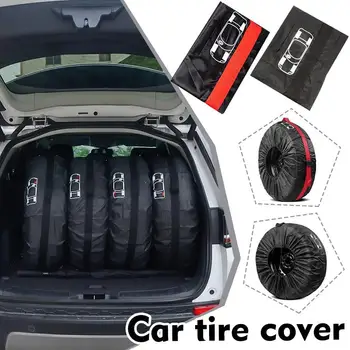 1 бр. калъфче за автомобилни гуми за настаняване комплекти автомобилни гуми Прахозащитен чанти за съхранение на автомобилни джанти гуми Универсални аксесоари за автомобилни гуми