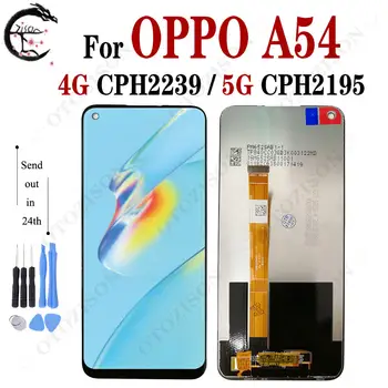 A54 5G CPH2195 LCD Дисплей С Рамка За OPPO A54 4G CPH2239 Сензорен Екран Дигитайзер В Събирането на Резервни Части Тествани