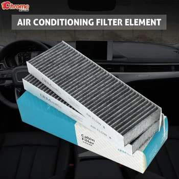 2x автоаксесоари Филтър климатик на купето с активен въглен и цветен прашец за Citroen C4 Berlingo DS5 Peugeot 3008 5008 Partner