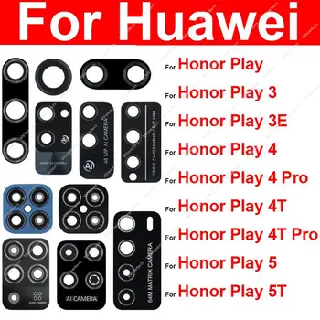 Стъкло Обектив на Задната Камера За Huawei Honor Play 3 3Д 4 Pro 4T Pro 5 5T 9A Задната част на Стикер На стъклото на Обектив на Основната Камера резервни Части За Ремонт на