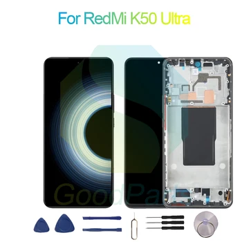 За RedMi K50 Подмяна на ультраэкранного на дисплея 2712*1220 RedMi K50 Ultra LCD сензорен дигитайзер
