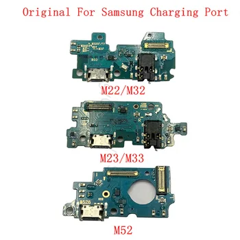 Първоначалната такса конектор, USB порт за зареждане на Гъвкав кабел за Samsung M22 M23 M32 M33 M52 M53 резервни Части за ремонт на зарядно устройство конектор