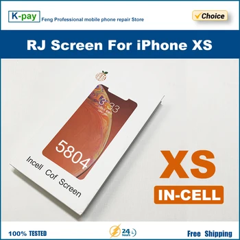 RJ LCD За iPhone incell - XS RJ Incell Екран За iPhone XS LCD Без Мъртви Пиксели С 3D Сензорен Дигитайзером В събирането на