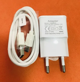 Оригинално Пътно Зарядно Устройство EU Plug Adapter + USB Кабел за OUKITEL U11 Plus MTK6750T Octa Core 5.7 
