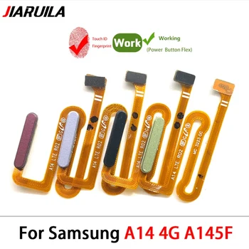 Тестван за Samsung A14 4G A145F A145P /A14 5G A146F A146P Отпечатък от пръст Touch ID Сензор Бутон Home Гъвкав кабел