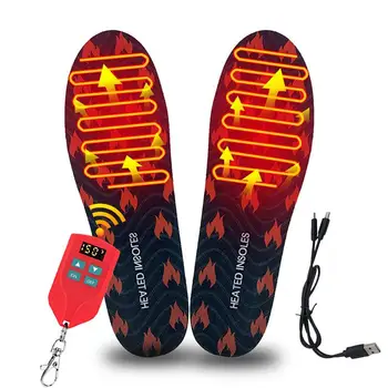 Електрически отопляеми и Стелки за обувки и стелки отопление убавиться моющийся дистанционно управление с топъл Стелки с LED дисплей дишаща PU пяна