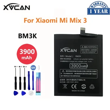 Оригинална батерия XVCAN BM3K за Xiaomi Mix 3 Mix3 Акумулаторна батерия с голям капацитет от 3900 mah за подмяна на телефон Batteria Akku