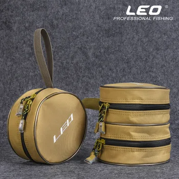 ЛЕО 1/2-слойная риболовна макара, Холщовая чанта за заброса морски примамки, Барабан сонда, защитен калъф за риболовен колела, чанта за принадлежности Pesca