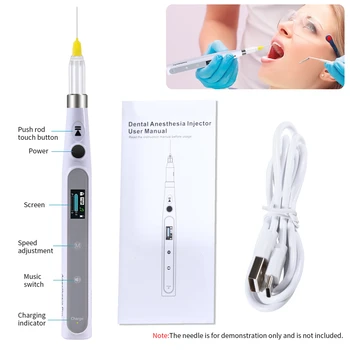 1-5 бр Стоматологичен писалка за инжектиране за анестезия на устната Електрическо Транспортирующее устройство Тръба Безболезнено подходящ Кълвач