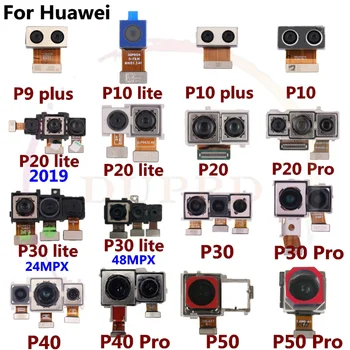 Оригиналът Е За Huawei P50 P40 P30 P20 P10 P9 Pro Plus Lite Задната Страна На Голям Основен Модул Камера За Задно Виждане Гъвкав Кабел