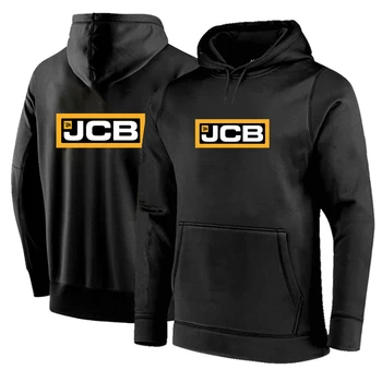 Багер Midnight Star Jcb с принтом, мода 2023 година, Новият мъжки hoody с дълъг ръкав, удобни памучни топли обикновена пуловери.