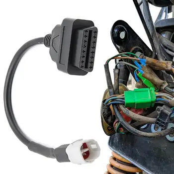 Адаптер тел указател на завоя Конектори индикатор Поворотник Кабел с щепсел Интерфейс окабеляването на Аксесоари за мотоциклети с 4-пинов Штекерный кабел
