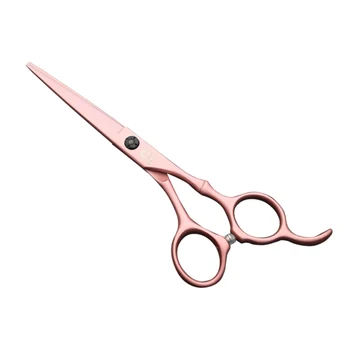 Цвят Розов Ножица за подстригване на коса, високо качество на Трайни професионални преносими ножици за коса за дома