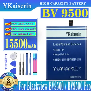  YKaiserin 15500 ма BV 9500 Батерия за Blackview BV9500 Pro BV9500Pro MT6763T 536380 Телефон + Номер за проследяване
