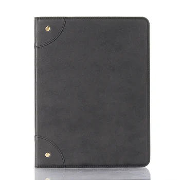 Висококачествен Ретро Кожен Защитен Калъф за таблет със Скоба за карта с Памет за iPad е 9,7 10,2 11 12,9 см Air 5 4 Mini 6 5 4 3 2 1 Калъф за iPad