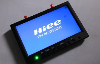 Hiee 7-инчов 5,8 G 32-канален spaced приемник с автоматично сканиране, FPV-монитор с двойна антена