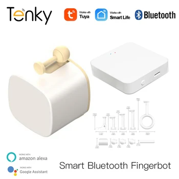 Sasha Bluetooth Smart Fingerbot Plus, интелигентен ключ, бутон-тласкач, интелигентен дом, управление таймер живот, Работа с Алекса Google Home