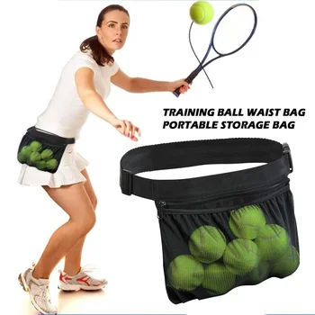 Чанта-титуляр от непромокаемой мрежа, плат за тенис топка за пиклбола, аксесоар за тренировки, регулируем колан Оксфордския калъф