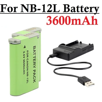 Актуализация 3600 mah NB-12L NB 12L NB12L Батерия за Canon G1 X Mark II G1X Mark 2, за в n100 в n100 VIXIA mini X Camera battery