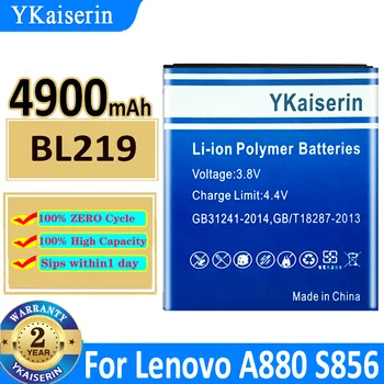 YKaiserin Резервно Копие на BL219 4900 mah Батерия се Използва за Lenovo A880 S856 A889 A890e S810t A916 Батерия с Висок капацитет