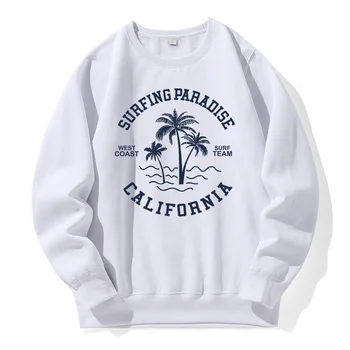 Рай за сърф на Западното крайбрежие на Калифорния, Мъжки дишаща Свободна Новата hoody, Цветни новост, градинска дрехи, ежедневни блузи, модни