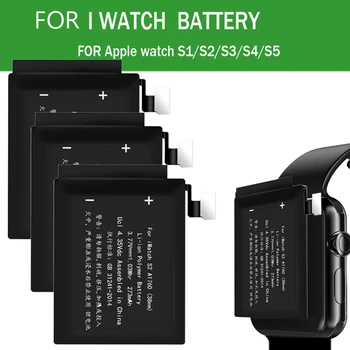 Сменяеми батерии за iWatch Серия 1 2 3 4 5 GPS LTE 38 мм 40 мм 42 мм 44 мм Литиева Батерия Резервна Батерия За Apple Watch