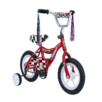 12 инча. Бмх Велосипед за момче или момиче с рамка S-тип ЕВА, покрышка без спирачки под наем s Bike - Червен