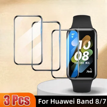 3ШТ 3D Мека филм За Huawei Band 8, Huawei Band 7 Водоустойчив Защитен филм, за да се предотврати падане за band8 /7 Протектор на екрана