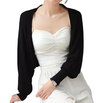 Сватбена Болеро, дамски сватбена яке за младоженци с дълъг ръкав, Аксесоари за сватбени накити, Бяла Черна рокля за парти на булката, Маскировочные халати