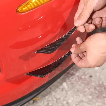 За Chevrolet Corvette C6 2005-2013, Спойлер на предна броня от настоящето въглеродни влакна, стикери обемни покритие отпред, автомобилни аксесоари