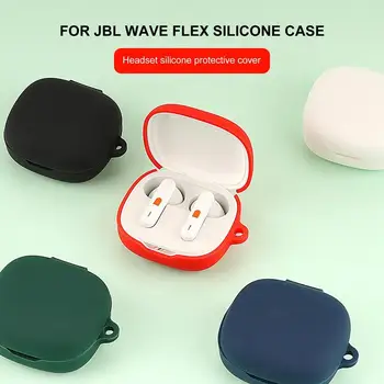 Силиконов защитен калъф за безжични слушалки JBL WAVE FLEX, прахоустойчив, устойчив на удари корпус, моющийся прах корпус.