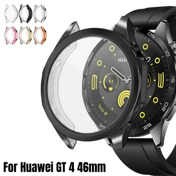 Мек калъф за Huawei Watch GT 4 gt4 46 мм калъф от TPU с пълно покритие защитно фолио за броня, аксесоари за защита от драскотини