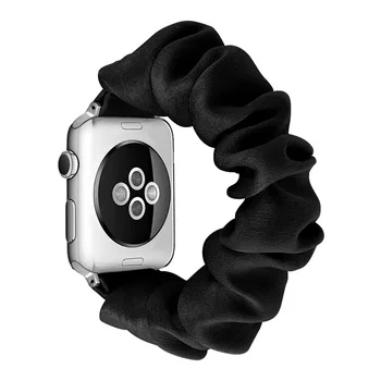 Дамски Въжета за коса за Apple Watch Band Series 7 SE 654321 38 мм 40 мм 42 мм 44 мм 41 мм 45 мм за iwatch еластична Каишка За Часовник Гривна