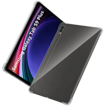 Калъф за таблет Samsung Galaxy Tab S9 Plus 12.4 2023 SM-X810 SM-X816B SM-X818U X810 устойчив на удари-Мек Силиконов Калъф С Възглавница за Безопасност на Корпуса