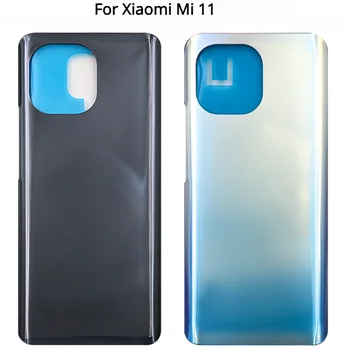 За Xiaomi Mi 11 M2011K2C M2011K2G Задния Капак на Отделението за батерията 3D Стъклен Панел Mi11 Задната Врата Корпус на Отделението за батерията Калъф С Лепило Замени