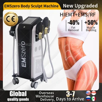 EMSZero RF 6500W HI-EMT Симулатор за отслабване, формиращ мускулите, CE сертифицирани Допълнителна възглавници за таза