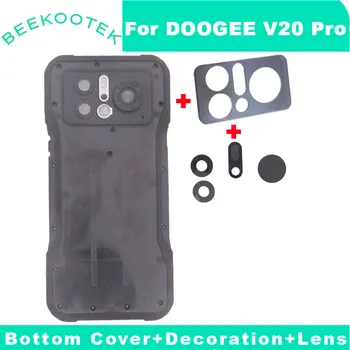 Нова Оригинална Капак на Отделението за батерията DOOGEE V20 Pro С Проста Декоративни Елементи на Обектива на Камерата за Обратно виждане За Смартфон DOOGEE V20 Pro