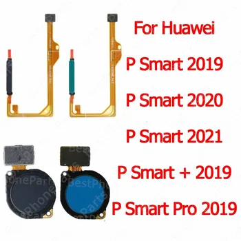 Сензорно меню Сензор за пръстови отпечатъци Гъвкав кабел за Huawei P Smart Plus Pro 2019 2020 2021 четец на пръстови отпечатъци Нов Оригинален