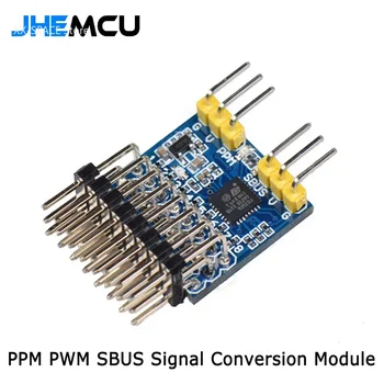 JHEMCU СПП-SBUS 8-канален СПП-Конвертор 15A 3,3-20V за Преобразуване на сигнали PPM PWM SBUS Приемници FLYSKY IA6B FRSKY X8R