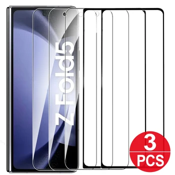 1/3 бр. прозрачно закалено стъкло за Samsung Galaxy Z Fold 5 ZFold5 5G Защитно фолио за защита на екрана от отпечатъци от пръсти по предната част на телефона