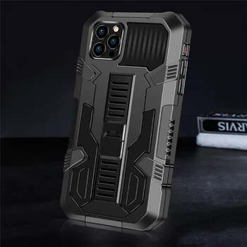 Устойчив на удари Калъф За iPhone 15 13 11 12 14 Pro Max 8 7 6 6S Plus SE 2022 2020 X XR XS Heavy Hybrid Armor Kickstand Cover Case