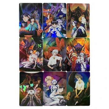 9 бр./компл. Аниме Флаш карта Ayanami Rei Shinji Ikari Aska Оригиналната Поредица от Картини Сам Подарък Играчка Колекция от аниме игри с Карти