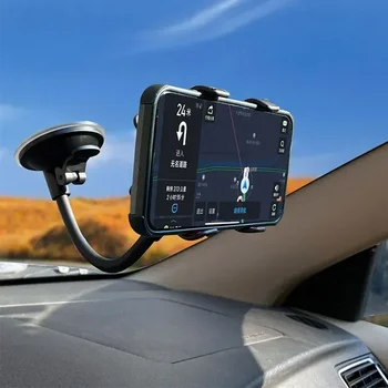 Универсален Държач на Автомобилния Телефон На Предното Стъкло С Клипсой-Стойка За Закрепване На 360 Градуса Завъртане на Силикон Гелевый Мат Кола GPS-на Дисплея