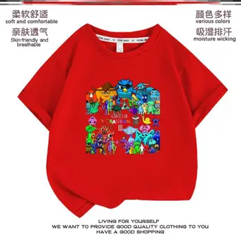 Градина Банбана, детска тениска с къс ръкав, памучна Class Garden, детски дрехи с анимационни модел, модни потници