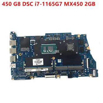 За HP ProBook 450 G8 440 G8 дънна Платка на лаптоп DAX8QAMB8D0 X8QA M21692-601 M21692-001 MB DSC i7-1165G7 WIN CPU + MX450 2GB GPU