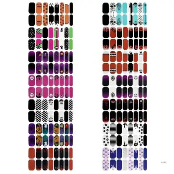 16 Ивици Етикети за лак за нокти, ленти за нокти, светещи стикери, годишни стикери за нокти, ленти за стерилизиране на ноктите, самозалепващи етикети