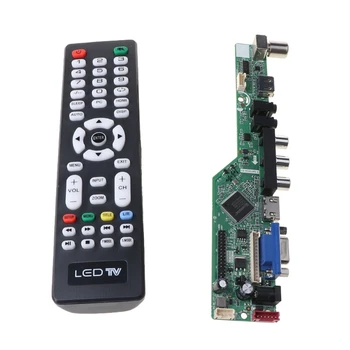 Универсална такса LCD контролер с резолюция ТВ дънна платка с интерфейс VGA / AV / TV / USB такса водача