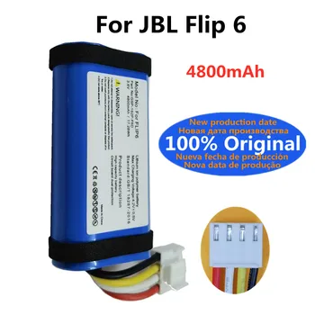 Нов 100% оригинална батерия за динамиката на капацитет 4800 mah за JBL Flip 6 Flip6 Special Edition Bluetooth Audio Bateria 