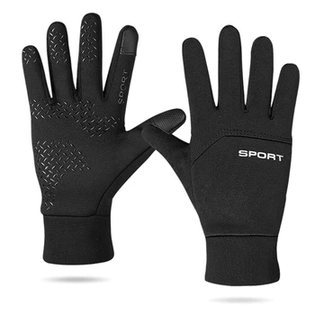 Ръкавици за бягане със сензорен екран, зимни ръкавици, леки топлинни ръкавици за студено време, за мъже и жени, директна доставка