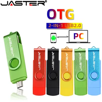 JASTER USB 2.0 OTG USB флаш памет 4 GB 8 GB 16 GB 32 GB 64 GB флаш памет за Android смартфон Метална карта памет